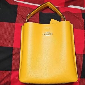 Coach Yellow Leather Women's Bag